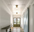 Mid Century Glass Semi Flush Mount Ceiling Light